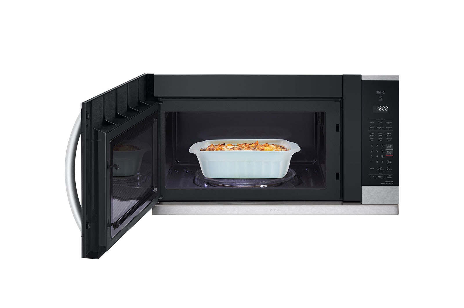 LG 2.1 cu. ft. Smart Wi-Fi Enabled Over-the-Range Microwave Oven with ExtendaVent® 2.0 & EasyClean®, MVEL2125F