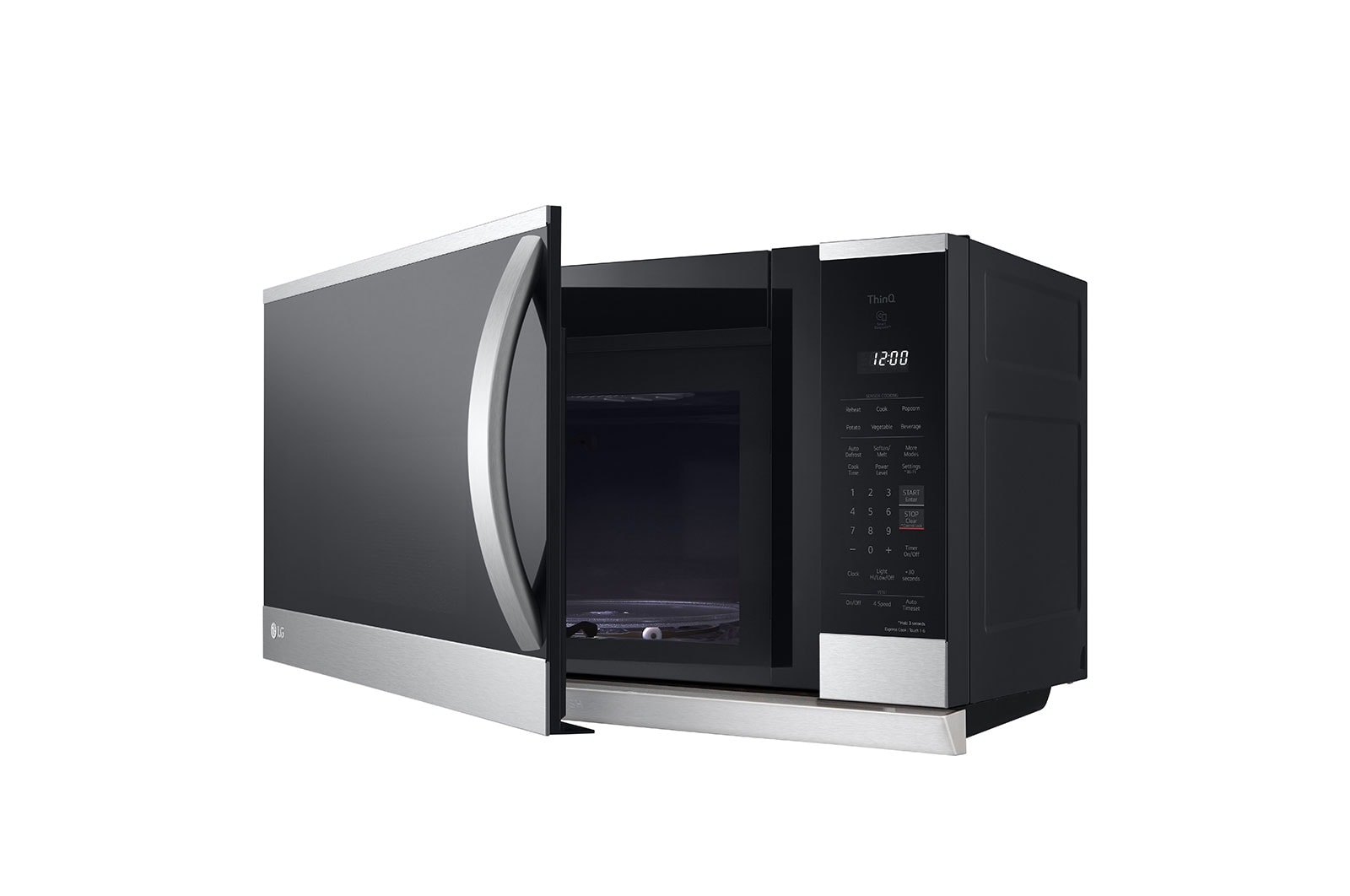LG 2.1 cu. ft. Smart Wi-Fi Enabled Over-the-Range Microwave Oven with ExtendaVent® 2.0 & EasyClean®, MVEL2125F