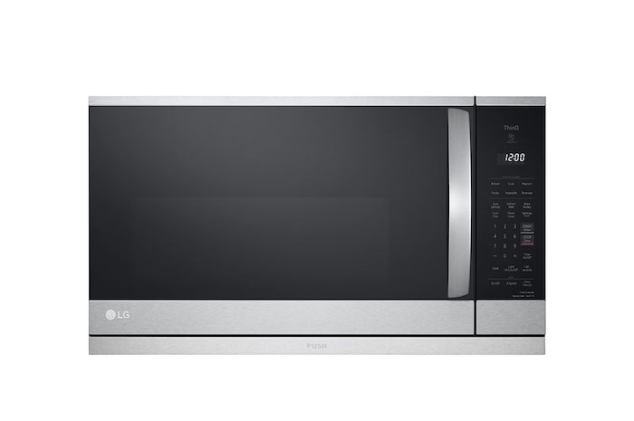 LG 2.1 cu ft. Over the Range Microwave Oven | ExtendaVent® 2.0, Sensor Cook, 400 CFM Power Ventilation, EasyClean®& Smart, Stainless, MVEL2125F