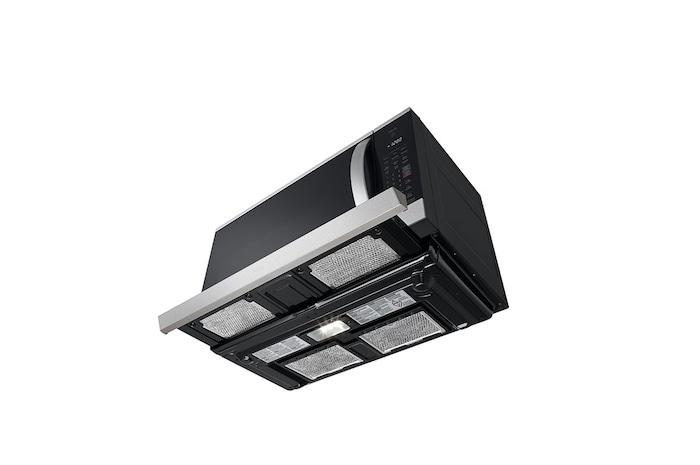 LG 2.1 cu ft. Over the Range Microwave Oven | ExtendaVent® 2.0, Sensor Cook, 400 CFM Power Ventilation, EasyClean®& Smart, Stainless, MVEL2125F