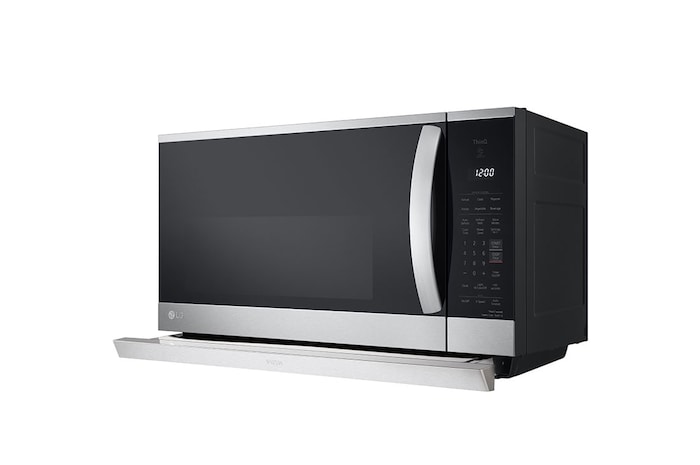 LG 2.1 cu ft. Over the Range Microwave Oven | ExtendaVent® 2.0, Sensor Cook, 400 CFM Power Ventilation, EasyClean®& Smart, Stainless, MVEL2125F