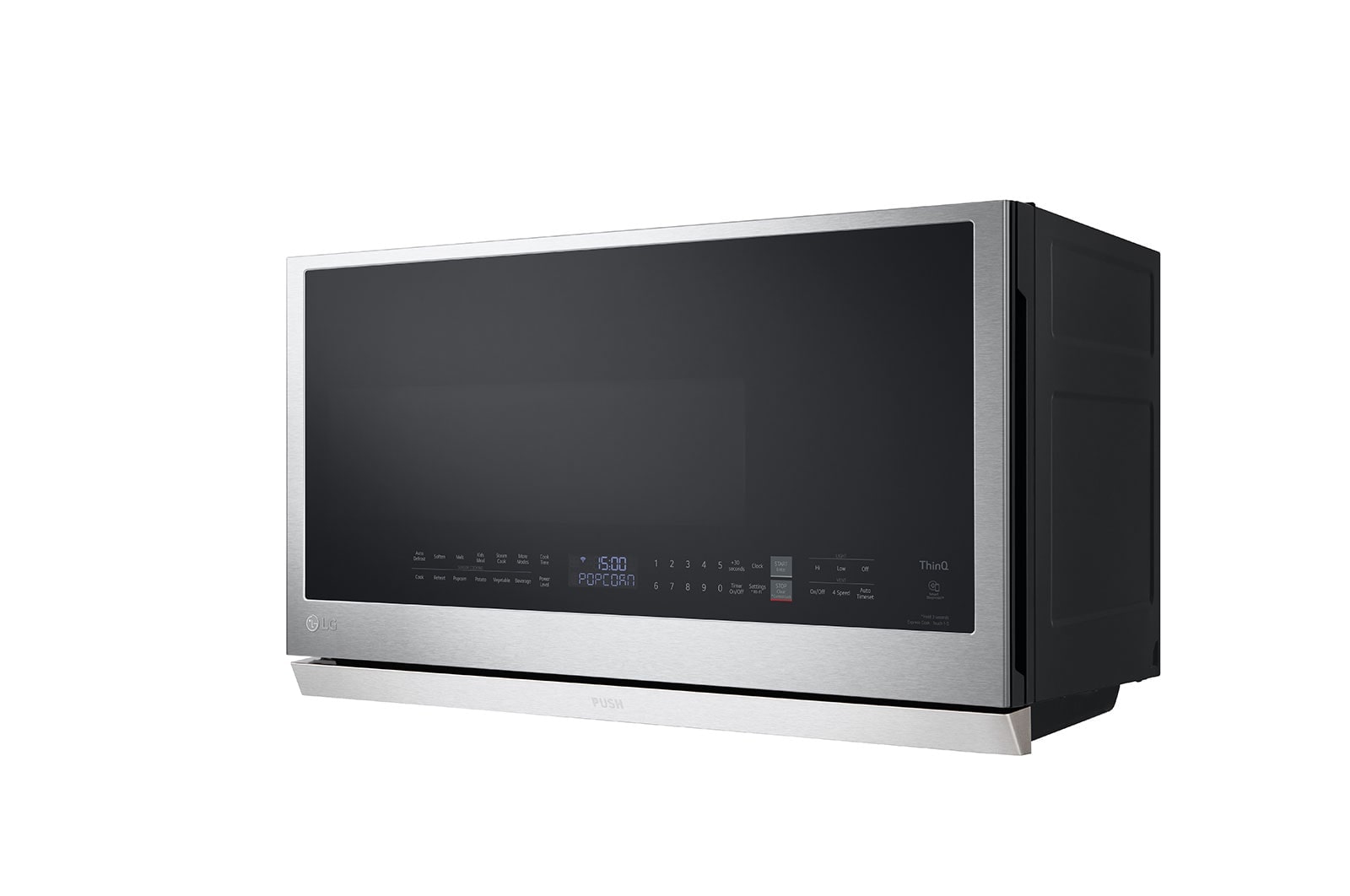 LG 2.1 cu. ft. Smart Wi-Fi Enabled Over-the-Range Microwave Oven with ExtendaVent® 2.0 & EasyClean®, MVEL2137F