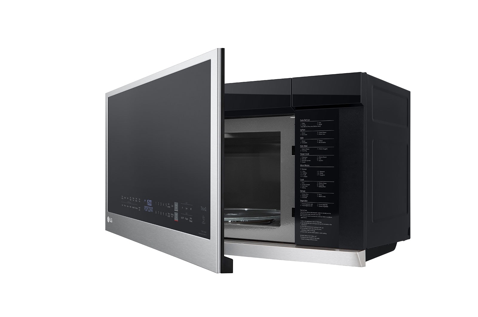 LG 2.1 cu. ft. Smart Wi-Fi Enabled Over-the-Range Microwave Oven with ExtendaVent® 2.0 & EasyClean®, MVEL2137F
