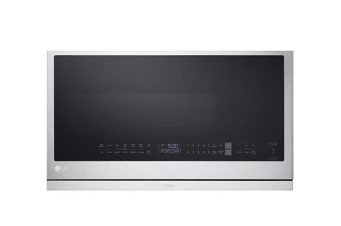 LG 2.1 cu ft. Over the Range Microwave Oven | ExtendaVent® 2.0, Sensor Cook, 400 CFM Power Ventilation, EasyClean®& Smart, Stainless, MVEL2137F