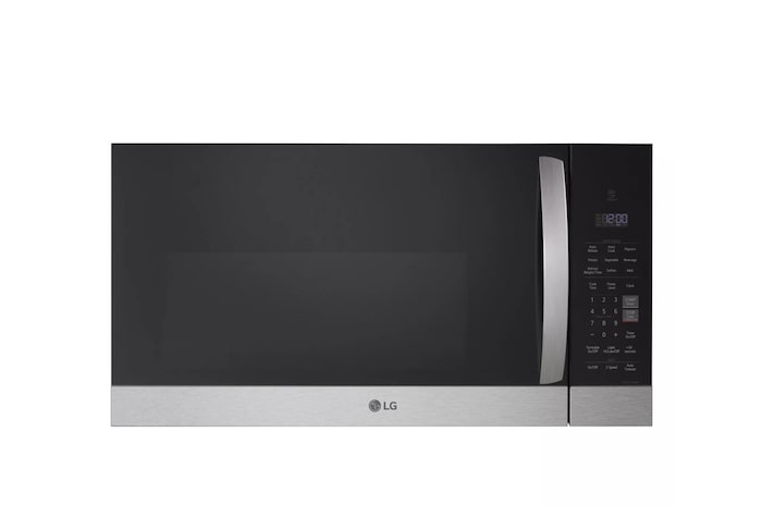 Front view of 1.7 cu ft. Over the Range Microwave Oven | 300 CFM Ventilation, Auto Touch & EasyClean®, Stainless (MVEM1721F)