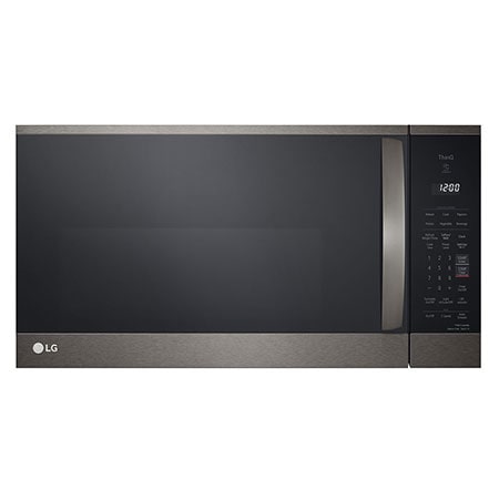Lg black best sale stainless microwave