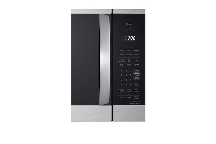 LG 1.8 cu ft.Over the Range Microwave Oven | Sensor Cook, Auto Cook, 300 CFM Ventilation, EasyClean®& Smart, Stainless, MVEM1825F