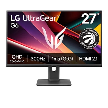 27-inch UltraGear™ G6, QHD 300Hz HDMI 2.1 Gaming Monitor - 27G64NA