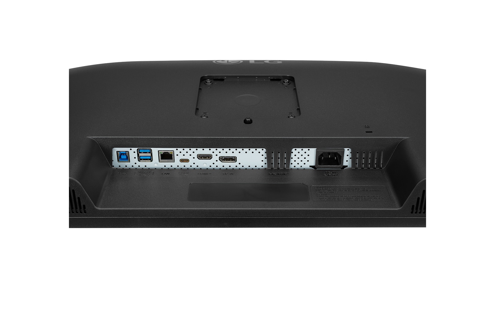 close-up view of ports