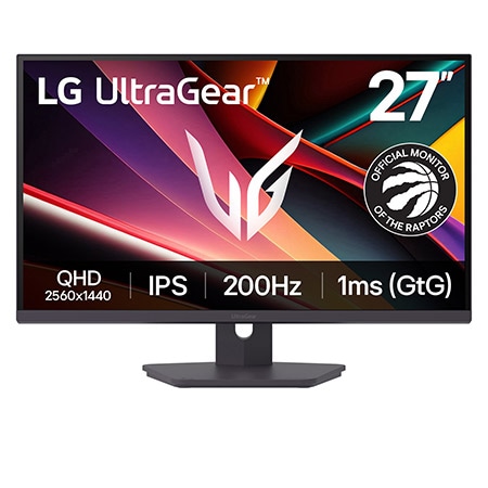 LG UltraGear G6 27-inch 200Hz QHD Gaming Monitor│27G610A with sRGB 99% (Typ.), VESA DisplayHDR 400, 1ms (GtG), HDMI 2.0
