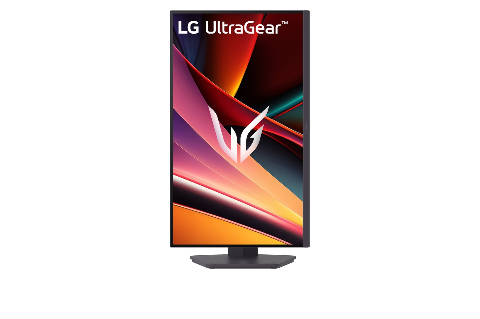 front view of the monitor with the stand down
