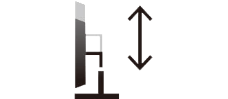 Height adjustable monitor