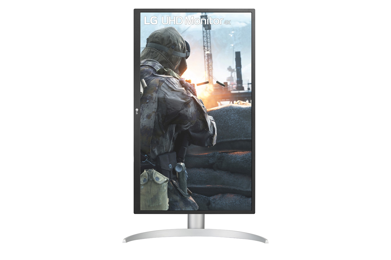 front view with the display pivoting 90 degrees in a portrait view