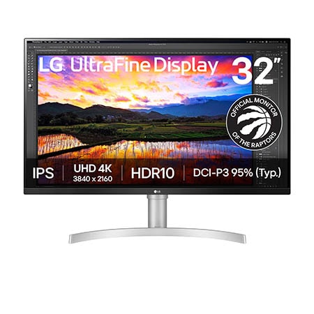 31.5インチ 32UN650-W LG 4K 31.5 HDR ディスプレイ・モニター本体