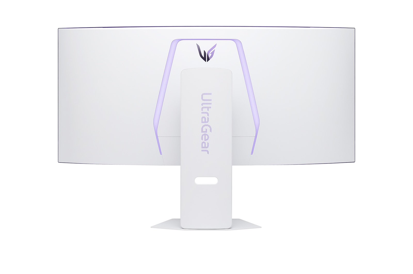 side view of a tilted monitor