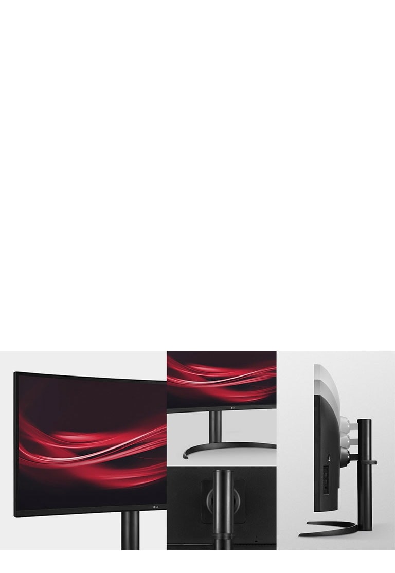 Ergonomic design with features of One Click Stand, Height and tilt adjustment.