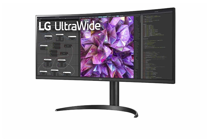 LG 34'' Curved UltraWide™ QHD IPS HDR 10 Built-in KVM Monitor with USB Type-C™, 34WQ73A-B
