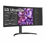 LG 34'' Curved UltraWide™ QHD IPS HDR 10 Built-in KVM Monitor with USB Type-C™, 34WQ73A-B