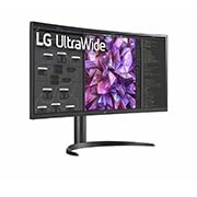 LG 34'' Curved UltraWide™ QHD IPS HDR 10 Built-in KVM Monitor with USB Type-C™, 34WQ73A-B