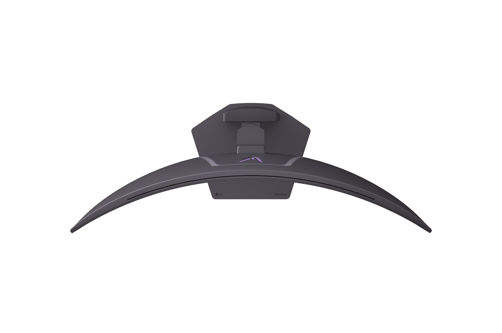 front view of the monitor with the stand down