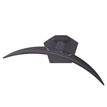 +15 degree side view of a tilted monitor