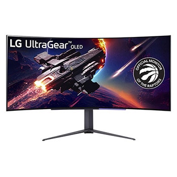 LG 45'' UltraGear™ OLED Curved Gaming Monitor WQHD with 240Hz Refresh Rate 0.03ms (GtG) Response Time, 45GR95QE-B