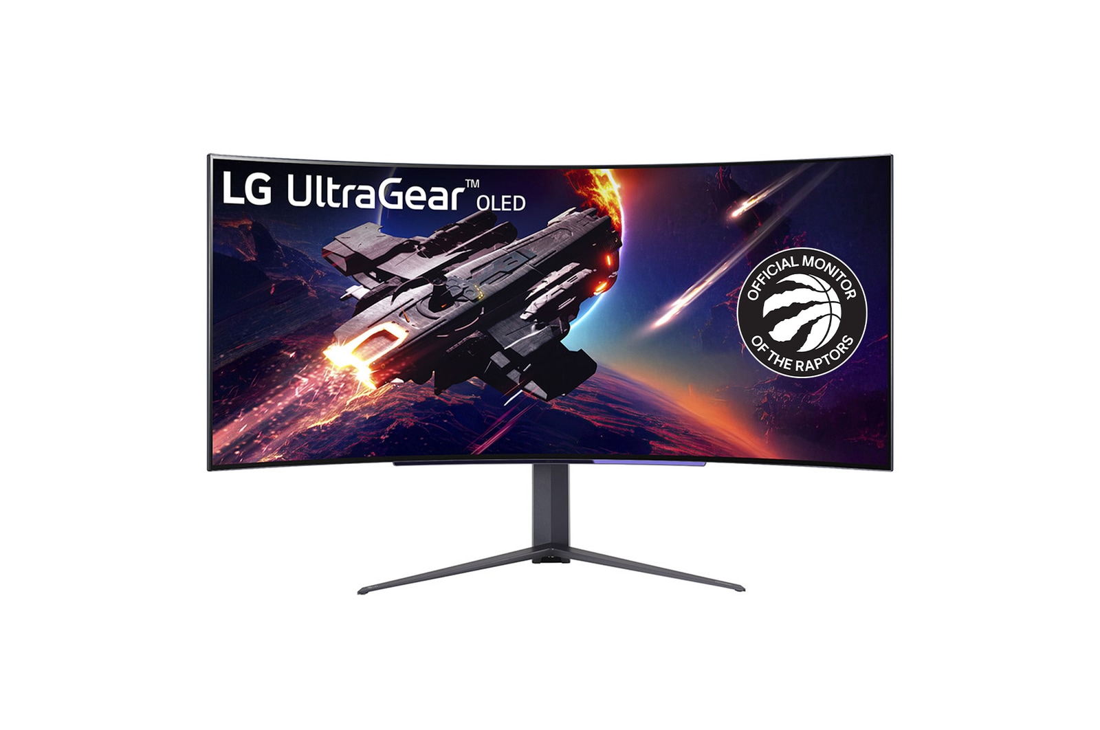 LG 45'' UltraGear™ OLED Curved Gaming Monitor WQHD with 240Hz Refresh Rate 0.03ms (GtG) Response Time, 45GR95QE-B