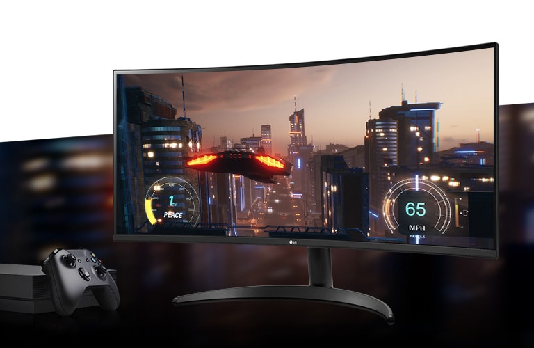 LG 34WR50QC-B 34 WQHD FreeSync Curvo Monitor