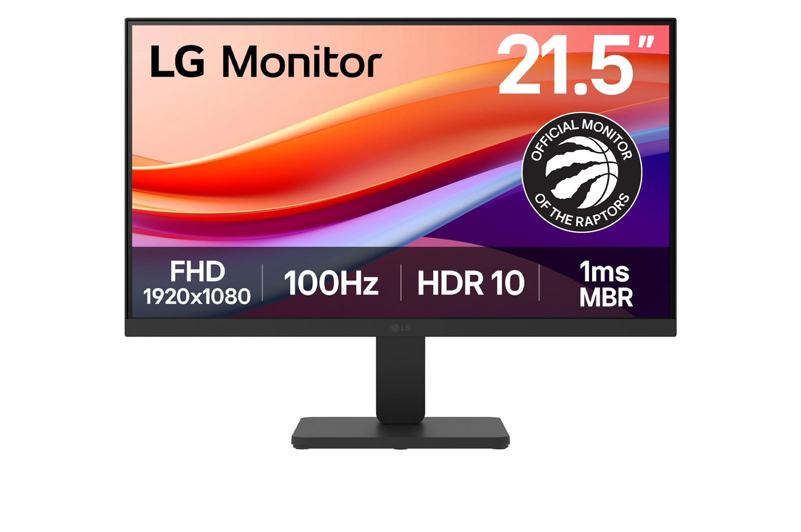 LG 21.5-inch Full HD 100Hz monitor with sRGB 99% (Typ.), HDR 10