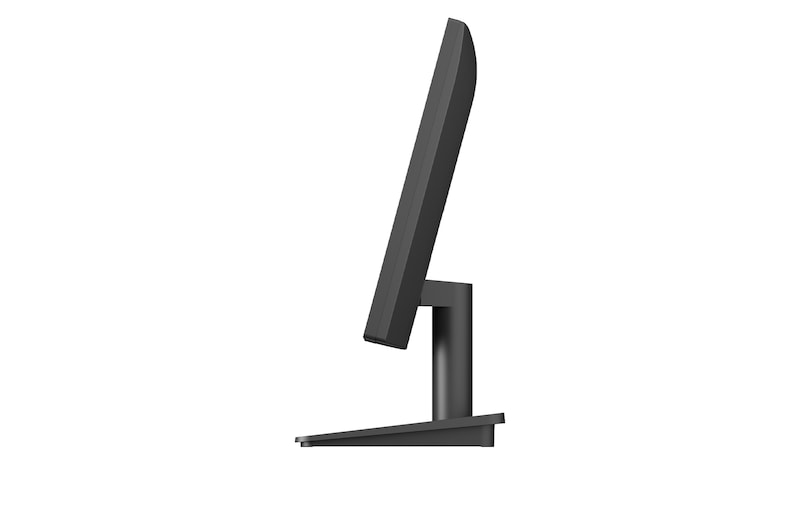 side view of a tilted monitor