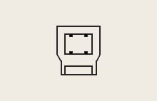 USB 3.0 Upstream icon.