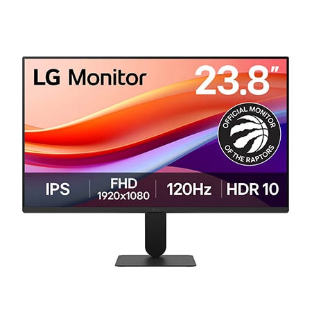 LG 23.8-inch IPS Full HD 120Hz monitor with virtually borderless