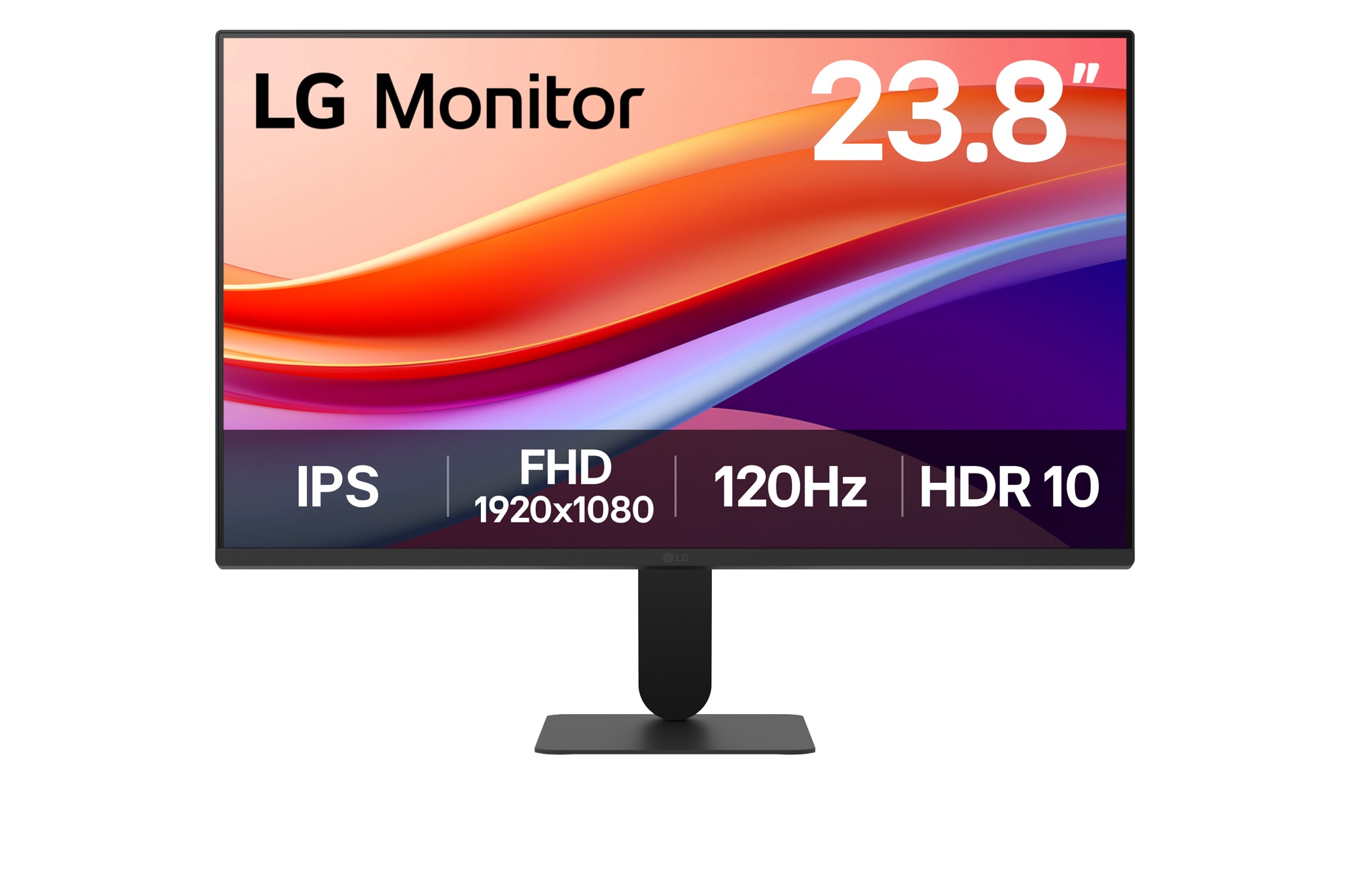 LG 23.8-inch IPS Full HD 120Hz monitor with virtually borderless