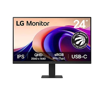 Front view of 23.8” QHD IPS Monitor with USB-C 24U631A-B
