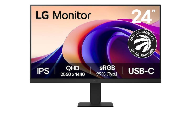Front view of 23.8” QHD IPS Monitor with USB-C 24U631A-B