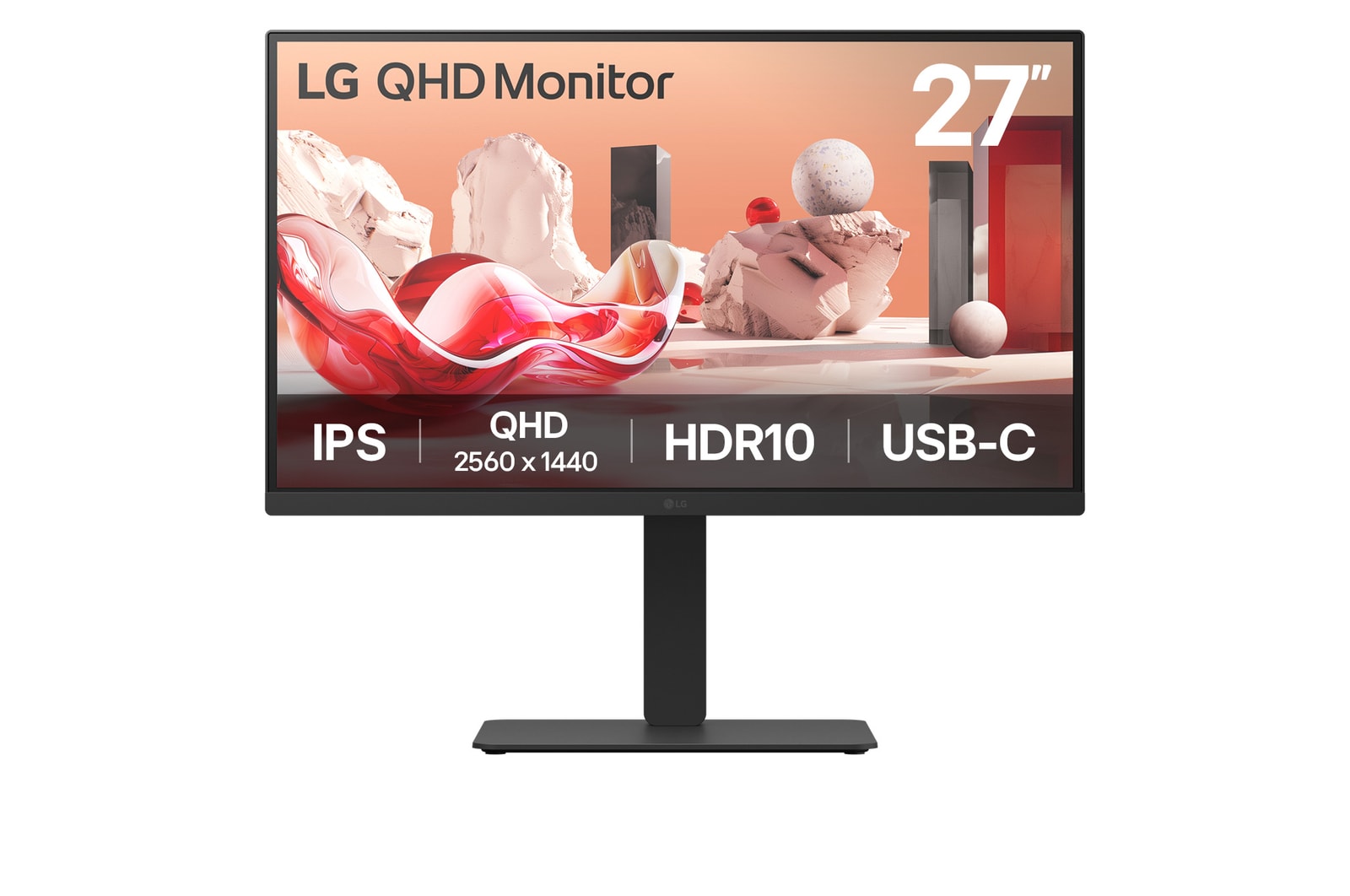 27” QHD IPS Monitor with USB-C with Daisy Chain - 27BA75QB-B | LG