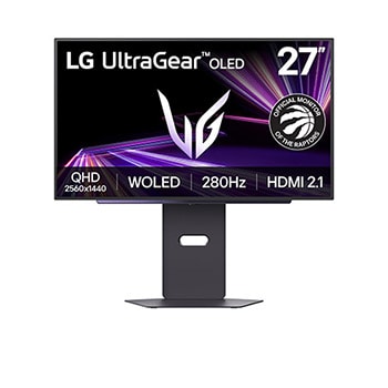 Front view of LG UltraGear™ 27-inch 4th Gen. OLED 280Hz QHD Gaming Monitor│27GX700A with VESA DisplayHDR™ True Black 500 27GX700A-B