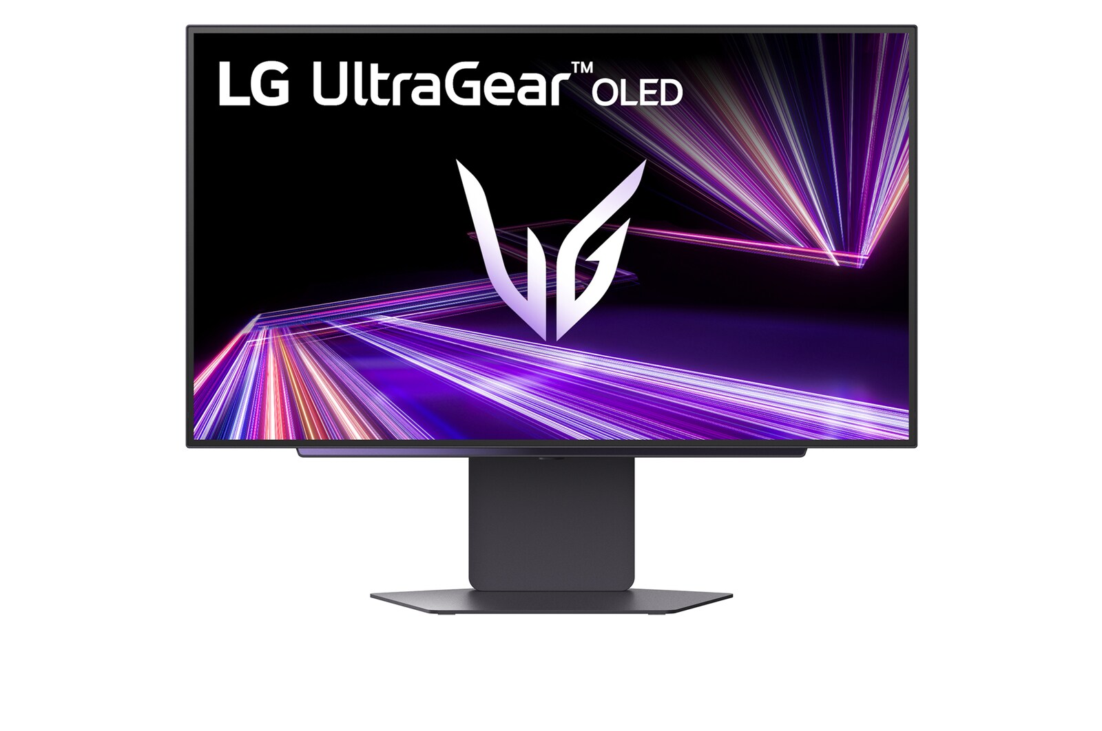 front view of the monitor with the stand down