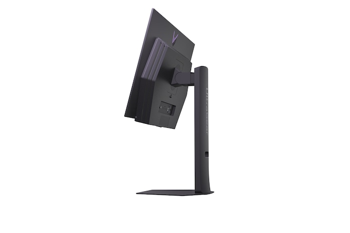 +15 degree side view of a tilted monitor