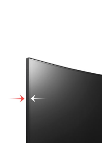 The monitor has a 3-side borderless bezel.