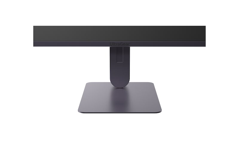'Front view of the monitor stand and base