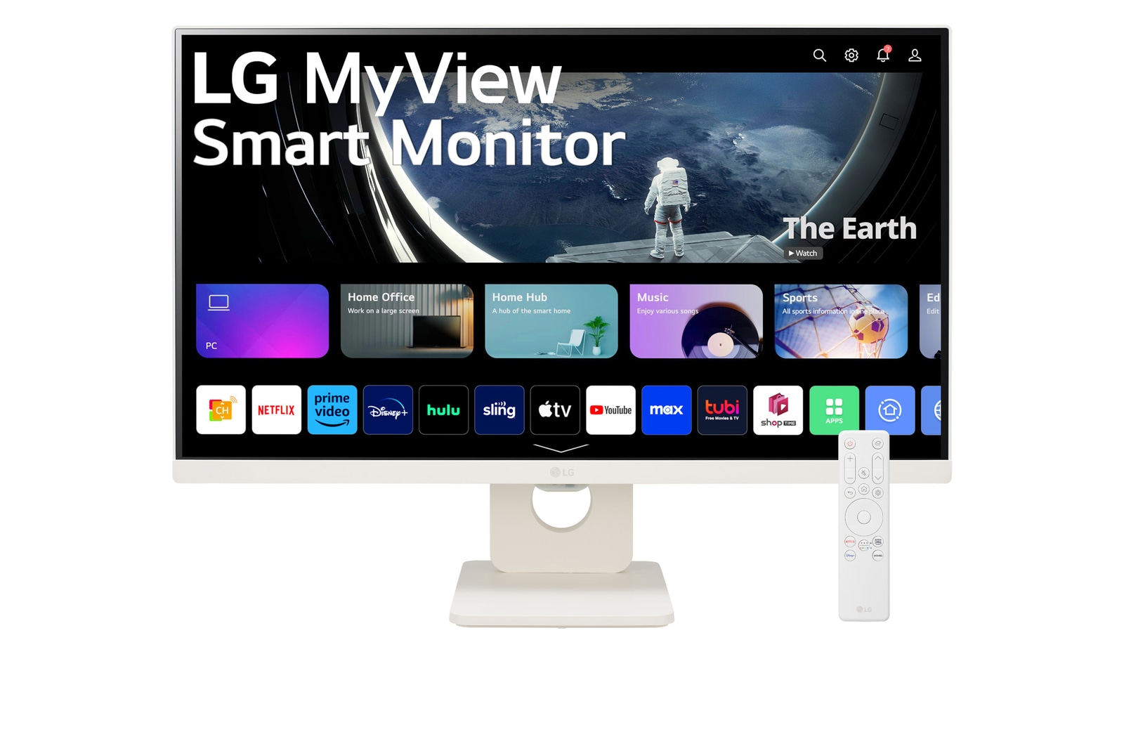 front view with remote control