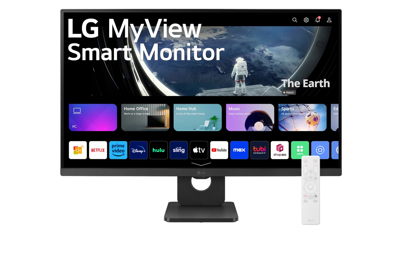 front view with remote control