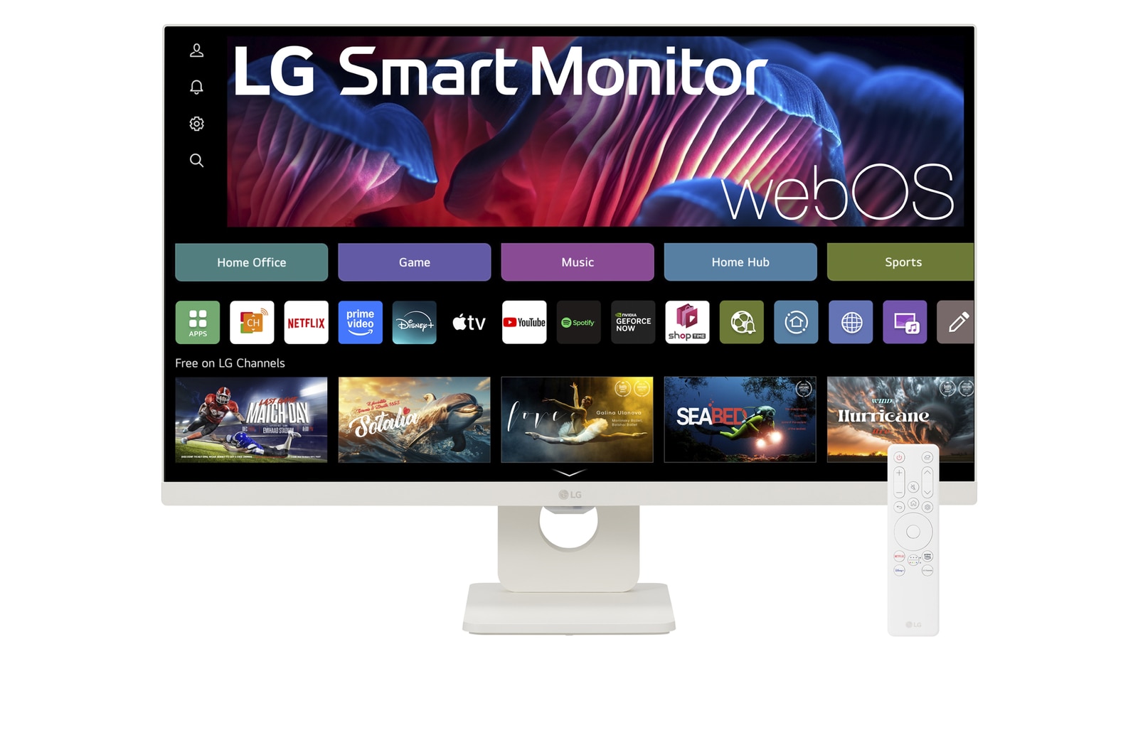 front view with remote control