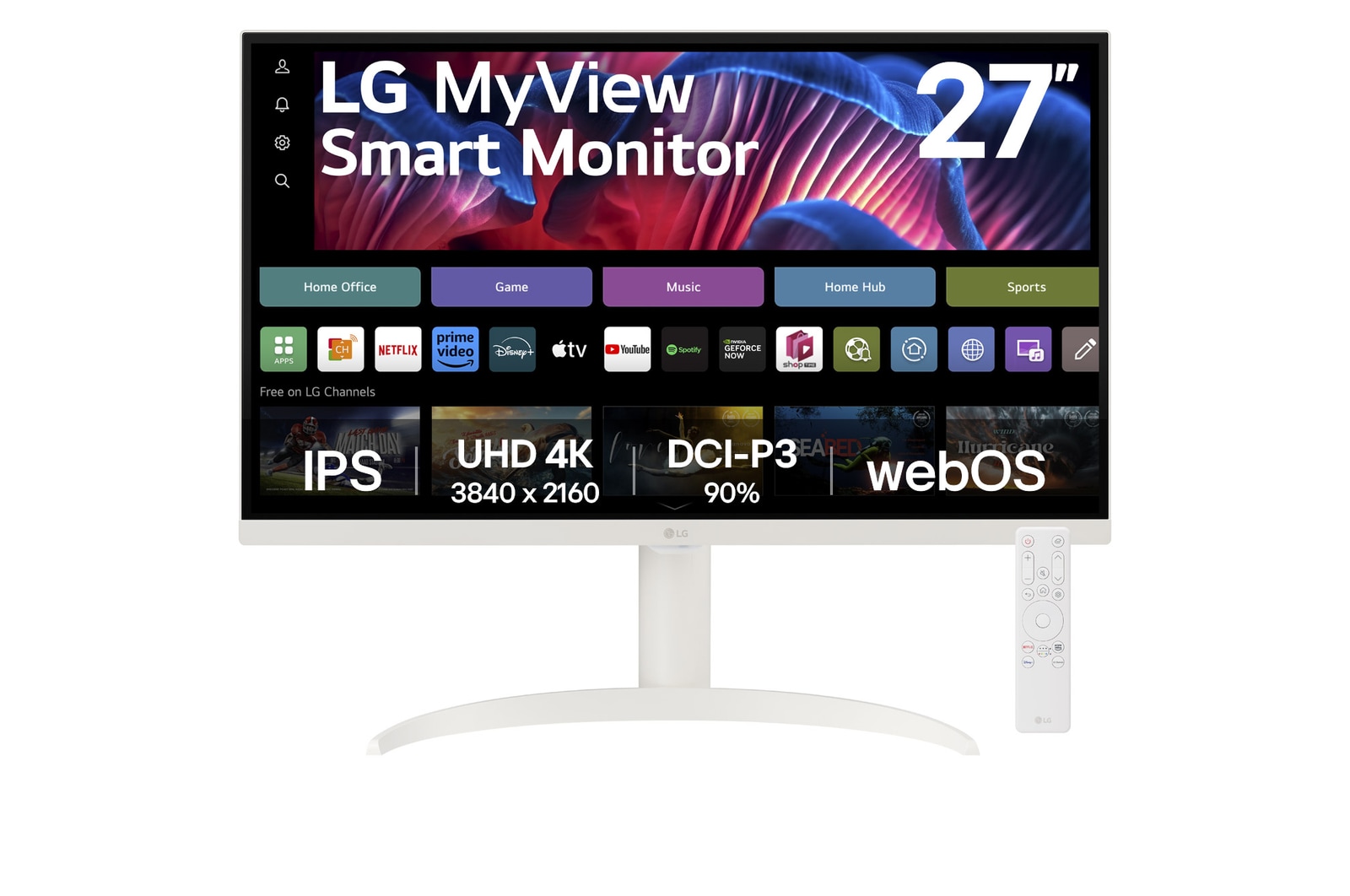 front view with remote control
