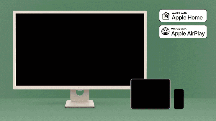 AirPlay 2 + Screen Share + Bluetooth.