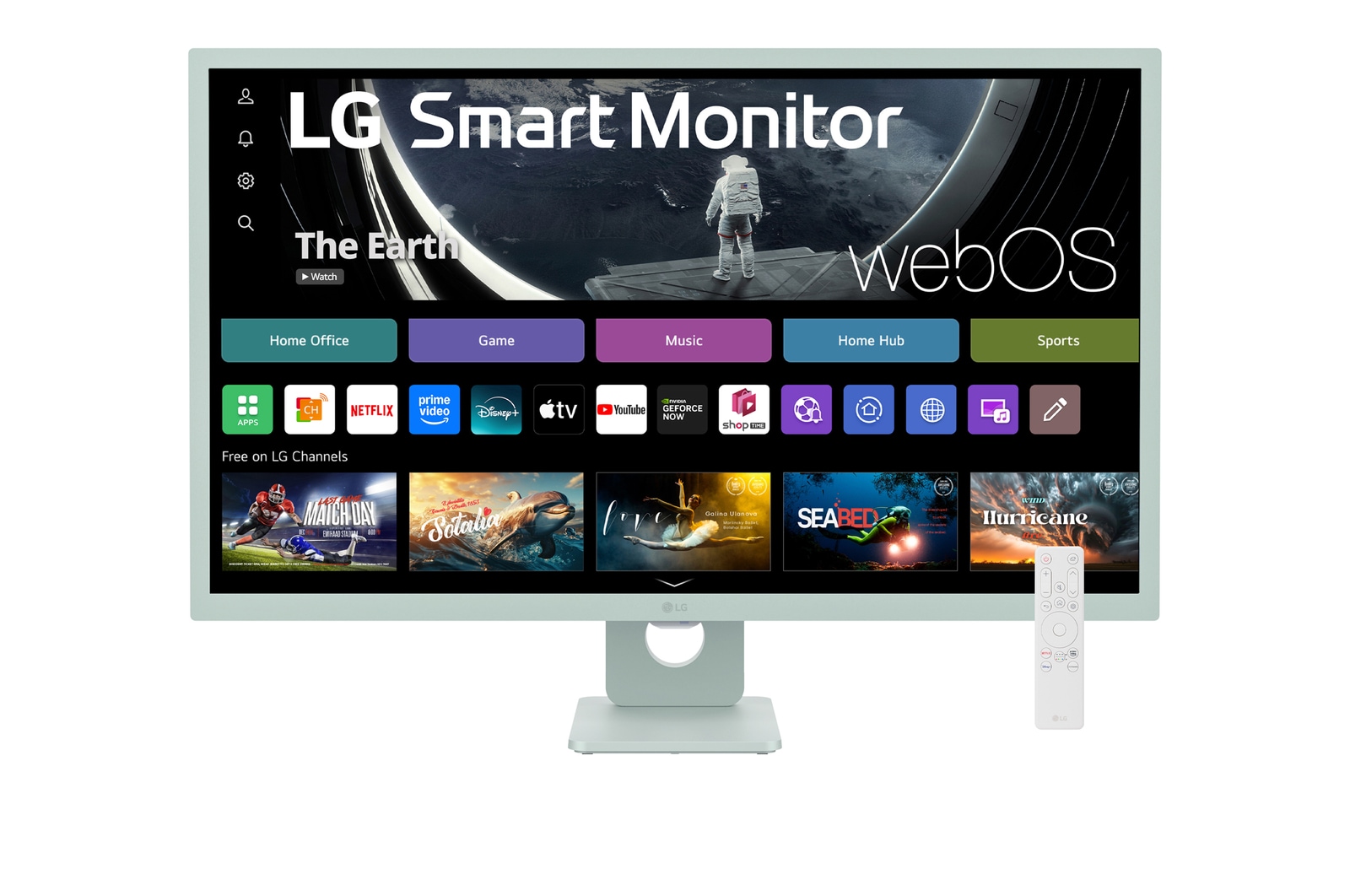 front view with remote control