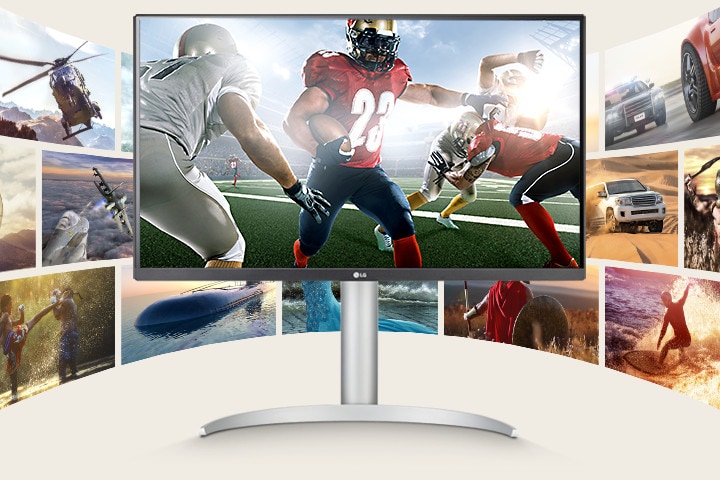 The monitor offering flawless visuals and the true vibrancy of colour.
