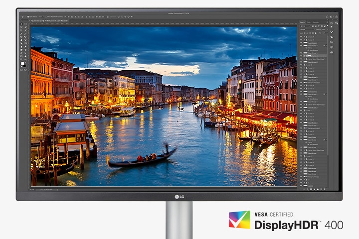 The monitor with VESA DisplayHDR™ 400 enabling dramatic visual immersion.