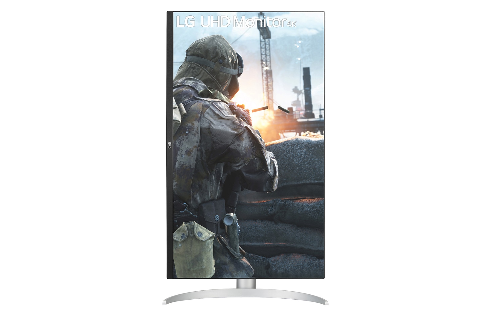 front view with the display pivoting 90 degrees in a portrait view